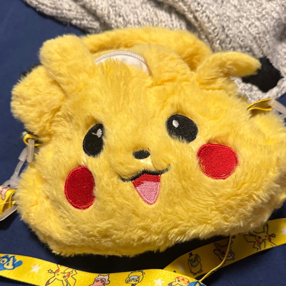 Pokemon Yellow Pikachu Furry Bag